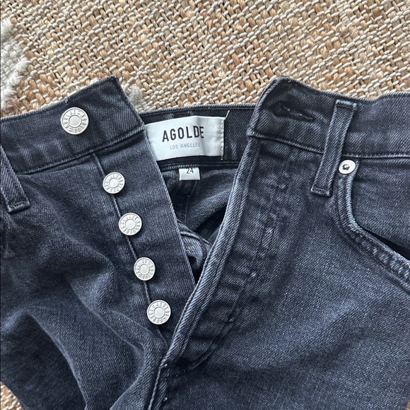Agolde Black Riley Jeans - Picture 2 of 2
